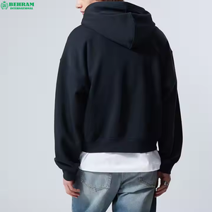 Sweat à capuche thermique unisexe de bonne qualité avec fermeture éclair, poche double face, impression numérique, manches longues, sweat à capuche sport avec fermeture éclair, 100% coton - Product Image 4