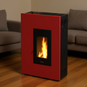 Estufa de Pellets MADISON 5 Slim Roja, 5.2kW, 4 Estrellas, Clase A+, Modelo 7020034 - Product Image 3