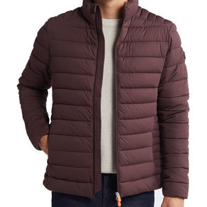 Veste Puffer Vente en gros Logo personnalisé OEM Veste d'hiver imprimée de haute qualité pour hommes Veste bulle Puffer avec poches - Product Image 4
