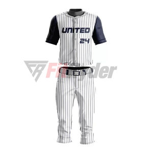 Uniforme de béisbol de hombre de último diseño con logotipo personalizado, secado rápido, transpirable, impresión por sublimación personalizada, uniforme de béisbol para hombre - Product Image 1