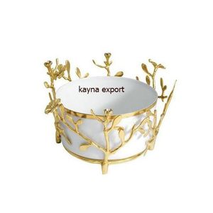 Cuenco decorativo de lujo con forma de mariposa de GINGKO, tazón de servicio de tuercas y fecha de METAL, nueva colección, tazón artesanal - Product Image 4
