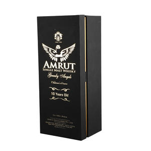 Emballage recyclable de boîte de bouteille rigide de Kraft brun pour des bouteilles de vin/jus éponge de gaufrage élégante mate écologique de stratification - Product Image 4