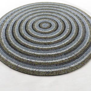 Set de 2 sets de table en perles artisanales Sphère Set de table-chargeur en perles- - Product Image 1