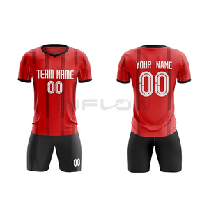 Camisetas de uniforme de fútbol para adultos, camisetas de fútbol de manga corta con estampado personalizado para hombres, conjuntos de camisetas de fútbol transpirables de entrada - Product Image 5