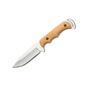 Couteau de chasse en acier inoxydable de haute qualité pour la survie en plein air avec lame dentelée, couteau de camping et couteau Bowie, personnalisable OEM - Product Image 3