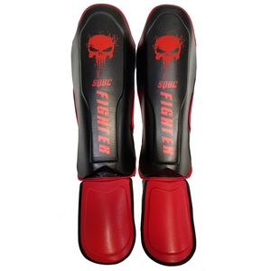 2023 dernière conception protège-tibia de haute qualité protège-tibia de boxe en cuir PU fait protège-tibia de boxe - Product Image 2
