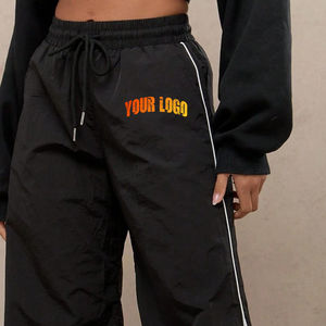 Pantalons de survêtement en molleton 100% coton anti-froissement pour hommes, vente en gros personnalisée, automne, taille mi-haute, fermeture éclair, devant plat, décontracté - Product Image 3