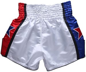 Top Sale Custom Sublimation Printed High Quality Satin <b>Elastic</b> Waist Solid Casual Muay Thai Shorts - Product Image 4