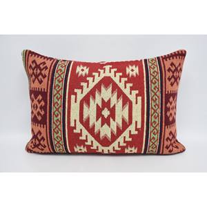 Almohada roja de lana tejida Vintage de 20x28 pulgadas, ecológica, antideslizante, extraíble, lavable, patrón bordado Floral tradicional para - Product Image 5