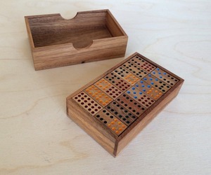 Dominó CRESCENT CRAFTS de 9 Pulgadas, Hecho a Mano, Ecológico, Pulido, Estilo Animal, Forma Rectangular de Madera, Juego de Regalo para Todas las Edades - Product Image 2