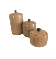 Boîte-cadeau en bois finition naturelle, boîte et bocaux avec plateau, événements de mariage, cadeaux de retour Diwali, ensembles de bocaux en bois personnalisés avec logo