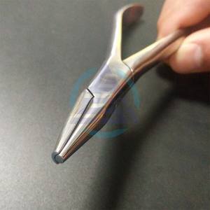 Alicates para formar bucles dentales de ortodoncia, instrumento de pico pequeño, Instrumentos dentales para doblar alambre duro de acero inoxidable Manual - Product Image 3