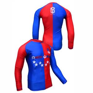 MMA Rashguard pour hommes Design personnalisé Sublimé BJJ Compression Shirt Surf and Grappling Fight Wear - Product Image 6