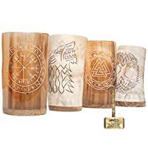 MEILLEUR verre de corne naturelle sculpté à la main personnalisé en gros pour le vin bière eau maison Restaurant hôtel inspiré Inde - Product Image 4