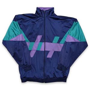 Personalizado 100% Poliéster logo Transpirable Secado rápido Hombres Vintage Nylon Cortavientos Sublimación de gran tamaño Vintage Chándal - Product Image 5