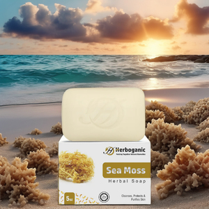 สบู่สมุนไพรออร์แกนิคจากมอสทะเล Ocean Glow ผลิตด้วยมือ อุดมด้วยแร่ธาตุ สำหรับทุกสภาพผิว - Product Image 2