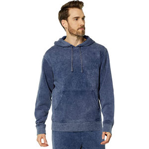 Mens Heavyweight 100% Cotton Pullover Hoodie Oversized Winter <b>Sweatshirt</b> Custom Logo Drawstring Plain Dyed Plus Size Logo Blank - Product Image 4