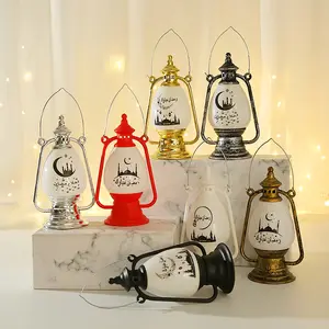 Ramadan LED RETRO cắm trại ngoài trời dầu hỏa Đèn xách tay đèn lồng dầu phong cách cổ điển đạo cụ ảnh ramadan đèn Đêm ánh sáng - Product Image 1