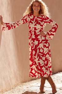 2025New et Sexy femmes à manches longues été Maxi robe décontracté conception ukrainienne brodé perlé détail tissu Europe plage - Product Image 5