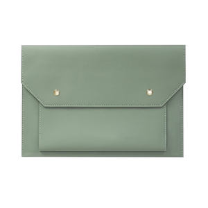 Housse pour ordinateur portable en cuir véritable personnalisée de haute qualité, nouvelle, pliable, imperméable, avec de nombreuses poches, en feutre premium, matériau durable - Product Image 3