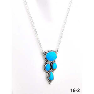 Collar de Turquesa y Plata de Ley de Kingman del Suroeste para Regalo - Product Image 3