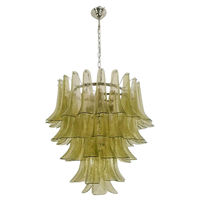Lustre moderne en verre de Murano vert pour le salon et la chambre à coucher
