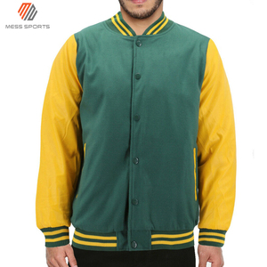 2024 MESS SPORTS Cool <b>Men</b> Winter Varsity <b>Baseball</b> <b>Jacket</b> Slim Sleeve Reversible Wool/Polyester Best Price - Product Image 3