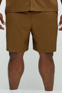 กางเกงกีฬาขาสั้นของผู้ชายสีทึบกางเกงขาสั้นออกกำลังกายฤดูร้อน - Product Image 6