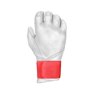 Guantes de Bateo de Béisbol Profesionales OEM Personalizados, con Palma de Piel de Oveja y Dorso de Piel de Vacuno, Puño Largo - Product Image 5
