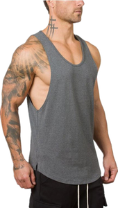 Débardeurs pour hommes en coton confortables sans manches, débardeur de fitness, musculation, entraînement, chemise de sport - Product Image 3