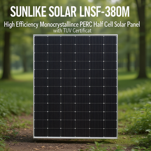 Panneau solaire monocristallin PERC à demi-cellules Sunlike Solar LNSF-380M à haute efficacité avec certificat TUV - Product Image 3