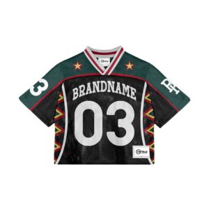 Maillot de football rétro à manches courtes avec impression du numéro du nom du maillot de football en maille Nouveauté Design de logo personnalisé - Product Image 6