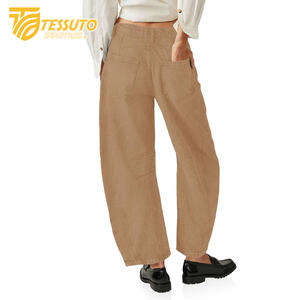 Pantalon cargo taille haute pour femme Jeans en denim taille haute élégants - Product Image 1