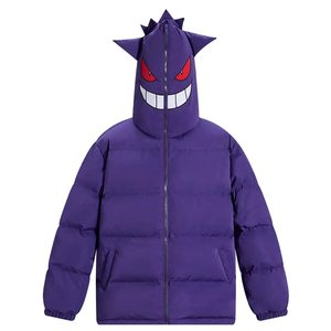 Haute qualité hiver orignal rembourré doudoune coton hommes à capuche surdimensionné Streetwear pleine fermeture éclair à capuche vers le bas manteau unisexe - Product Image 1
