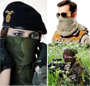 ผ้าคลุมศีรษะอเนกประสงค์สำหรับทั้งชายและหญิงผ้าสไนเปอร์ระบายอากาศได้ดีผ้าพันคอคลุมศีรษะผ้าฝ้าย100% ลายพรางผ้าพันคอตาข่ายคอตตอน - Product Image 6