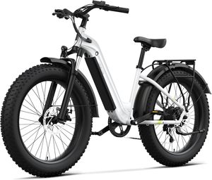 Vélo de montagne électrique 1500W, batterie amovible 48V 15Ah, pneus larges de 26 pouces, 32 MPH, 50 miles, 7 vitesses, amortisseur, Zhejiang - Product Image 1