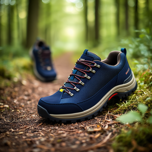 Meindl Caribe GTX Walking Shoes Size 43 Navy Velour <b>Mesh</b> GORE-TEX Lining - Product Image 3