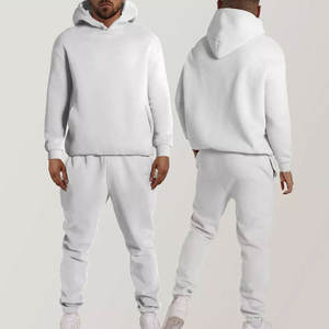 Personalizado de alta calidad de algodón chándal de lujo de gran tamaño pantalones de chándal Unisex Sudadera con capucha conjunto XXL sudaderas con capucha para hombre sudor Jogging - Product Image 4