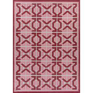 Alhambra - Alfombras Clásicas de Lana, Tejido Plano Geométrico Rojo Naranja para el Hogar - ADWL-13211, Alfombras Rectangulares de Yute para Pasillo y Dormitorio - Product Image 1
