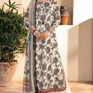 Vestidos indios paquistaníes para mujer, 3 uds., vestido informal para césped, nuevos diseños 2025, traje Shalwar Kameez para mujer en MOQ bajo - Product Image 1