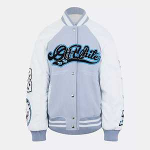 Vestes universitaires surdimensionnées avec empiècements color-block, doublure intérieure douce et ambiance athlétique classique pour un style au quotidien. - Product Image 3