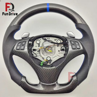 Volant personnalisé en fibre de carbone avec LED de la série E pour BMW M3 M4 M5 M6 E81 E87 E82 E88 E21 E30 E36 E46 E90 E91 E92 E93 E34 E39 E60