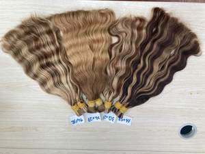 Cabello a granel cabello de lujo ondulado profundo extentensión blanqueador a rubio 100% cabello vietnamita - Product Image 5