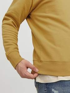 OEM pull à col rond hommes 300g pull à manches longues sweat décontracté couleur unie sweat à capuche en éponge française - Product Image 6