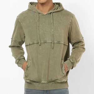 Logo personnalisé sérigraphie broderie coton hommes hiver sweats à capuche pull à capuche poids lourd surdimensionné pull hommes sweats à capuche - Product Image 1