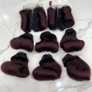 Funmi วิกต่อผมมนุษย์สำหรับต่อผม100% งอนผมตรงแบบธรรมชาติ bocy - Product Image 6