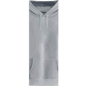 Sudadera con Capucha para Mujer, Color Gris, Invierno, 100% Algodón, Felpa, Ecológica, Transpirable, Resistente al Viento, Logotipo Bordado en la Parte Delantera, Servicio OEM - Product Image 3