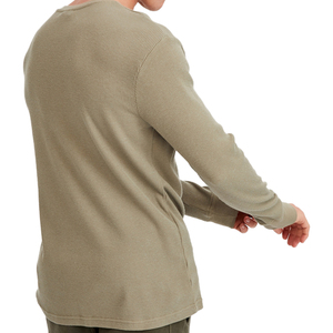 Camiseta Blanca Lisa de Algodón 100% para Hombre, Nueva Colección Verano 2022, Cuello Redondo, Manga Larga, Estilo Casual, Alta Calidad, Clásica - Product Image 5