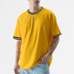 T-shirts pour hommes les plus vendus, stock en vrac, t-shirts pour hommes surdimensionnés, 100% coton/polyester, tailles et couleurs personnalisables - Product Image 6