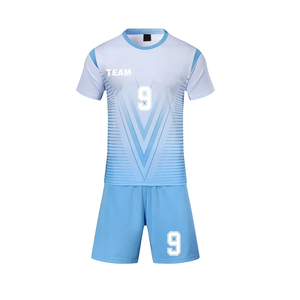 Conjunto de Camiseta y Pantalones Cortos de Fútbol de Nuevo Diseño, Transpirable, de Secado Rápido, Unisex, para Adultos, Proveedor Directo de Fábrica, Uniforme de Fútbol 100% Poliéster - Product Image 2